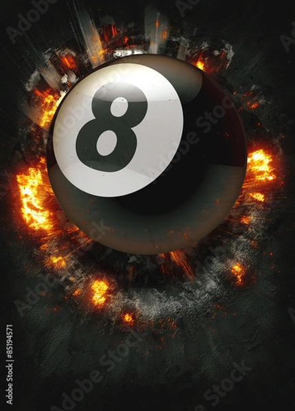 Obraz Billiard, pool, snooker sport background