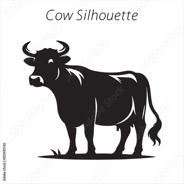 Obraz cow silhouette