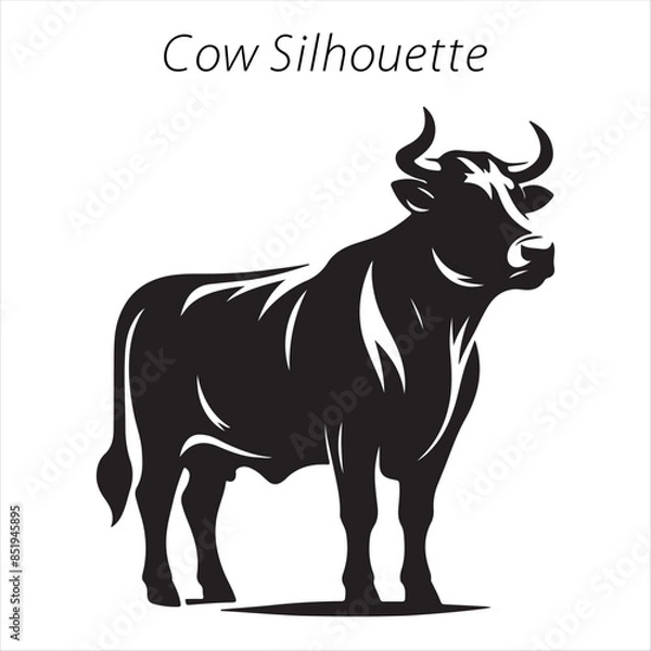 Obraz cow silhouette