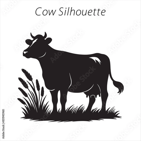 Obraz cow silhouette