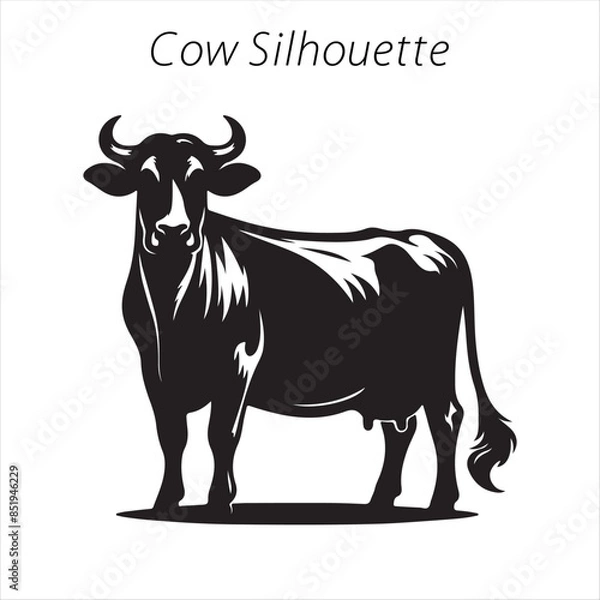 Obraz cow silhouette