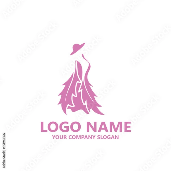 Obraz beauty fashion vector logo