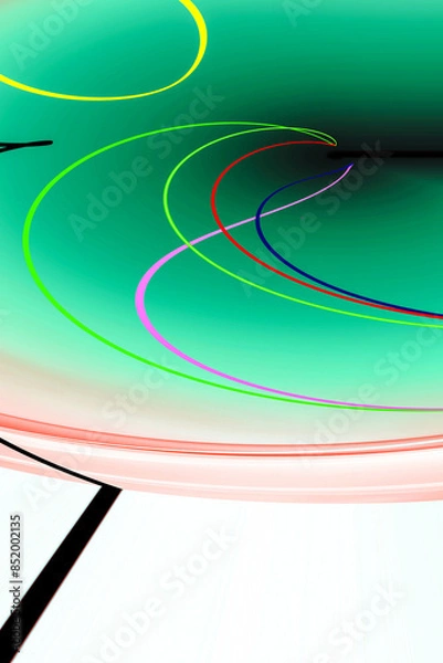 Fototapeta Abstraction in color with lines for wrapping paper, design.