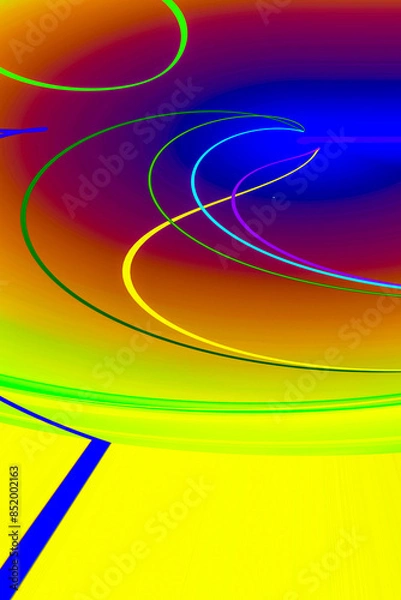 Fototapeta Abstraction in color with lines for wrapping paper, design.