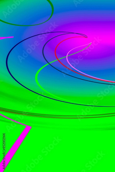 Fototapeta Abstraction in color with lines for wrapping paper, design.