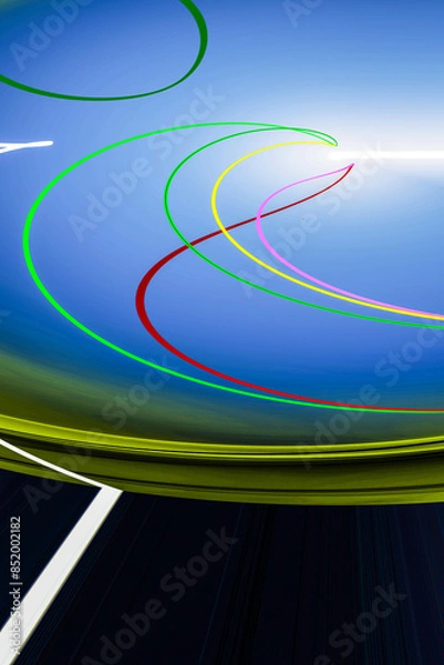 Fototapeta Abstraction in color with lines for wrapping paper, design.