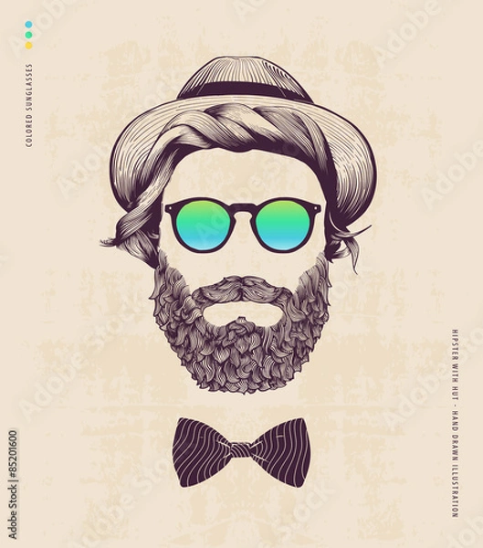 Fototapeta hipster with hat