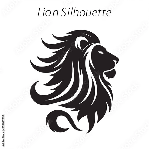 Obraz lion silhouette