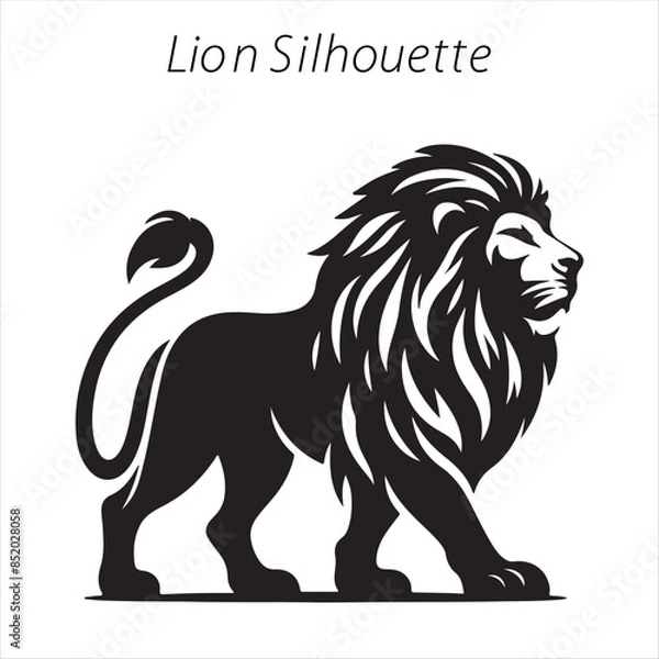 Obraz lion silhouette