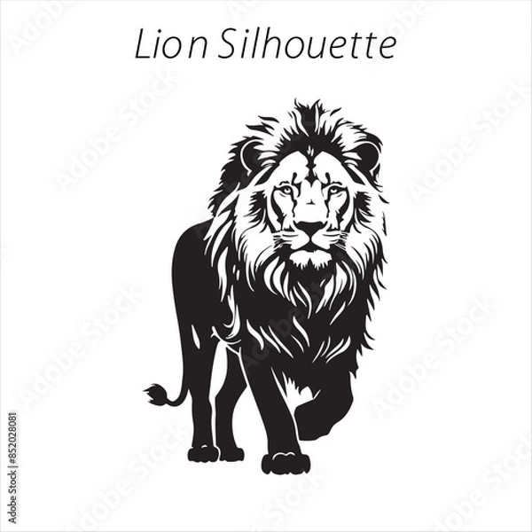 Obraz lion silhouette