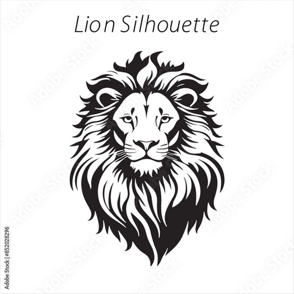 Obraz lion silhouette