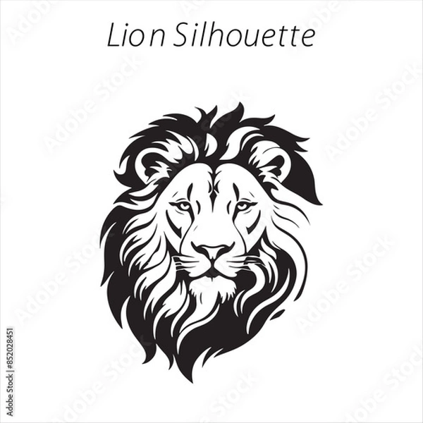 Obraz lion silhouette