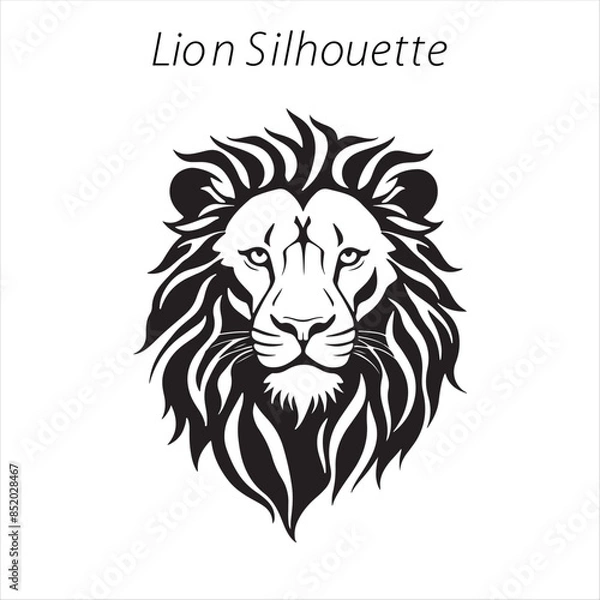 Obraz lion silhouette