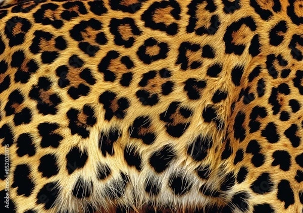 Fototapeta Leopard print seamless pattern, leopard skin texture 