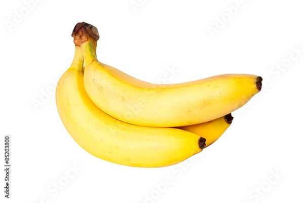 Obraz Bunch of bananas isolated on white background