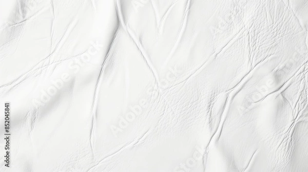 Fototapeta White leather texture background 