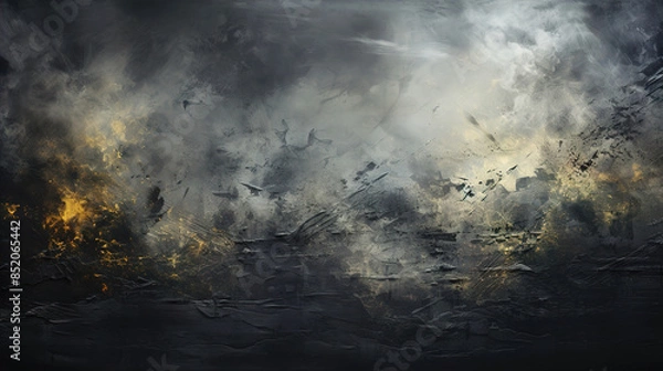 Fototapeta Black Cracked Texture overlay Grunge style abstract background 
