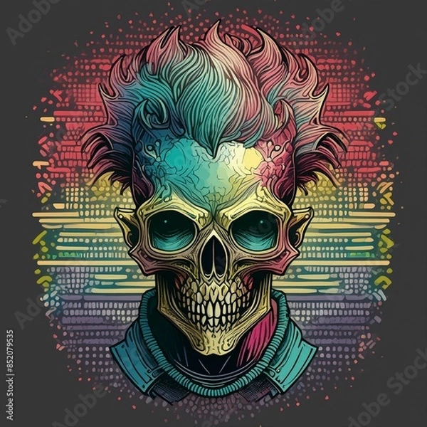 Obraz tshirt design black, streetwear tshirt design, punk tshirt design, black punk tshirt design, cyberpunk tshirt design on black, creative tshirt design, grunge punk tshirt design