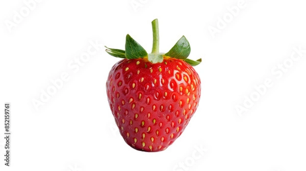 Fototapeta Strawberry isolated on transparent background.