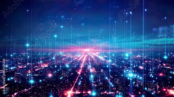 Fototapeta 5G technlogy Image High resolution