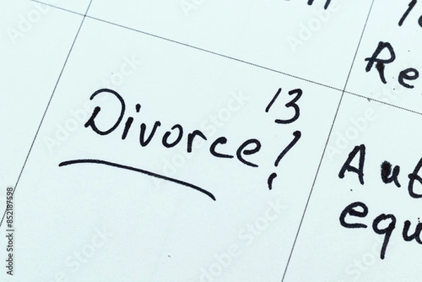 Obraz Concept image for a divorce Photo