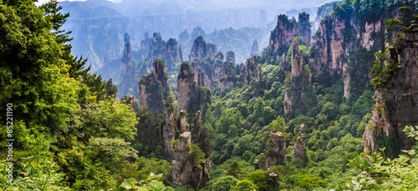 Obraz scene of rock mountain in Zhangjiajie National Forest Park,Hunan