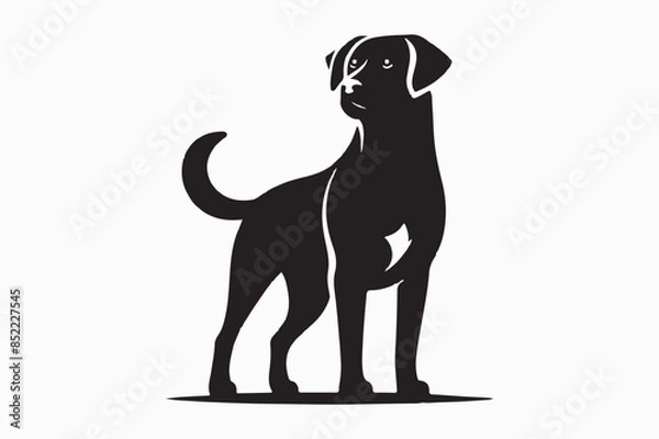 Obraz Dog silhouettes Vector