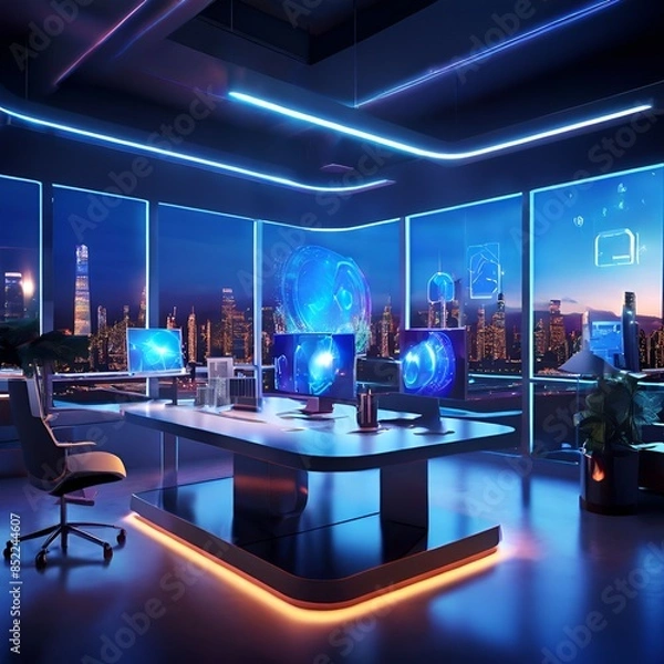 Obraz Futuristic office 