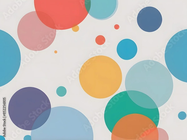 Fototapeta seamless background with circles