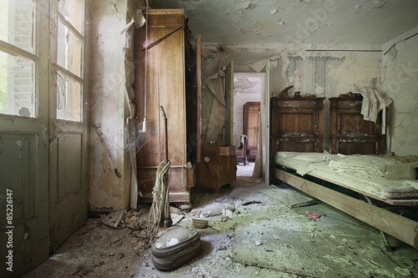 Obraz abandoned bedroom