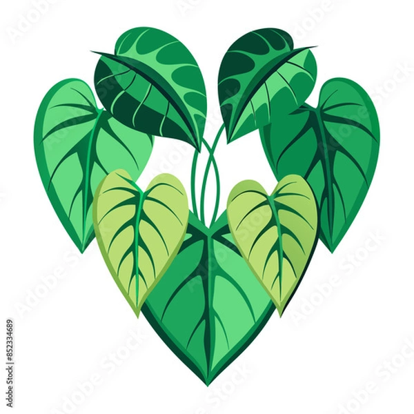 Obraz Heart-shaped leaves