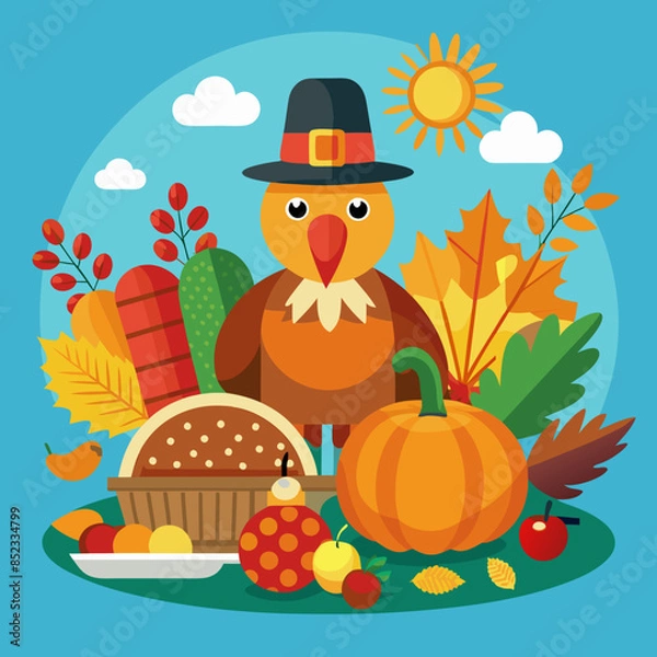 Obraz Thanksgiving theme