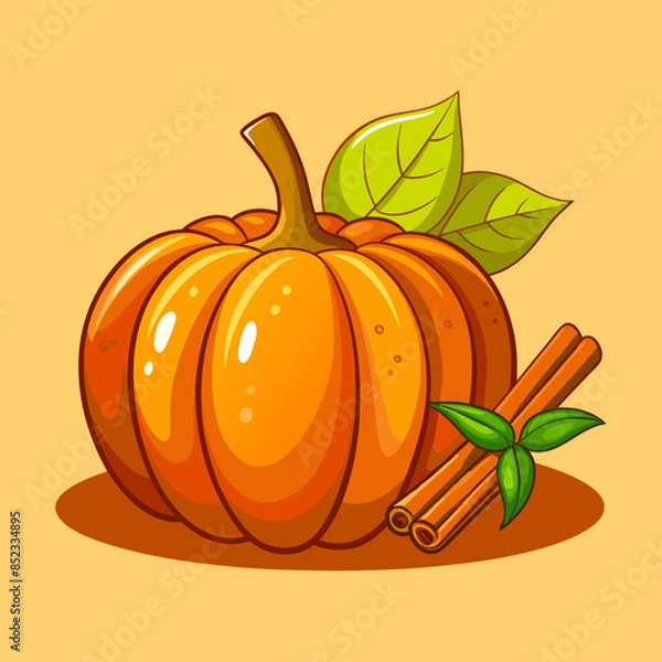Obraz pumpkin and cinnamon