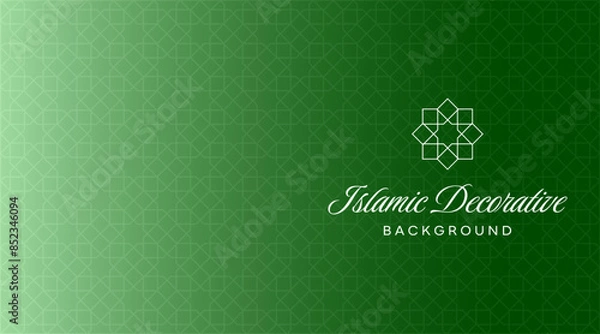 Fototapeta Seamless Islamic Arabic luxury background featuring an intricate geometric ornamental pattern. Perfect for elegant designs, wallpapers, textiles, and decor with a sophisticated and cultural aesthetic