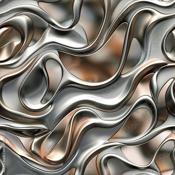 Fototapeta ニッケルと銅の複合金属テクスチャ
