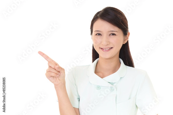 Fototapeta 笑顔の美容師