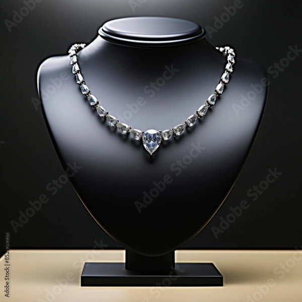 Fototapeta A Breathtaking Capture of the Kohinoor Diamond Necklace