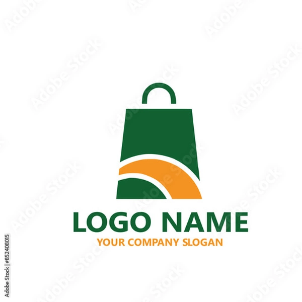 Fototapeta  leaf logo design ready vector template