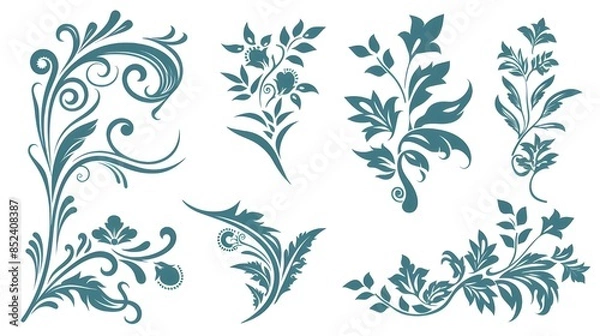 Fototapeta floral design element