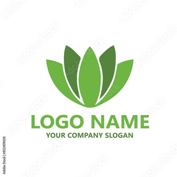 Obraz  leaf logo design ready vector template