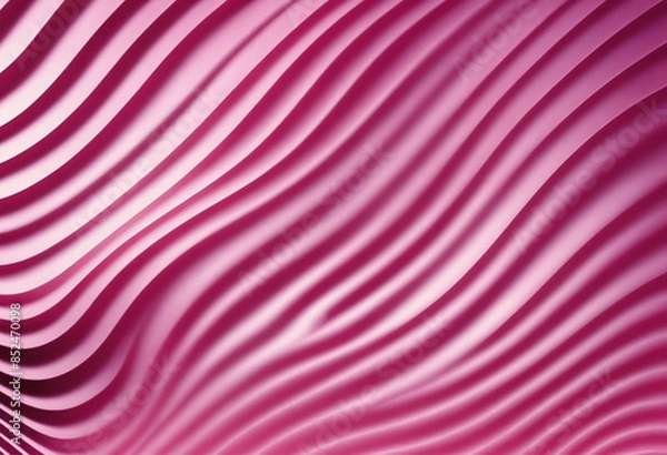 Fototapeta Seamless flowing wavy chromed pink repeat stripes design background