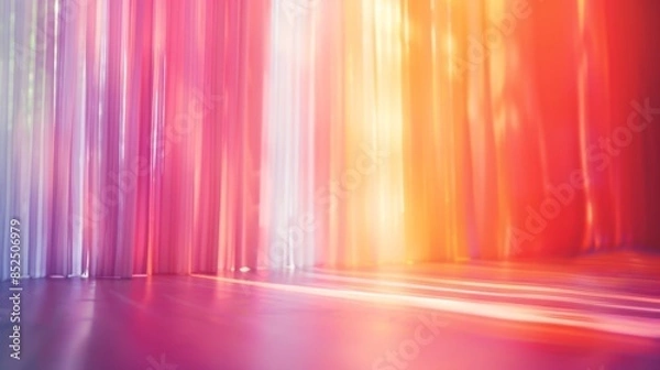 Fototapeta Ethereal and diaphanous background with vivid colors blending harmoniously.