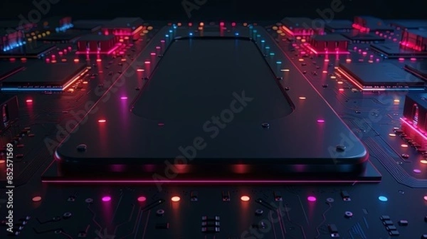 Fototapeta an abstract hardware board