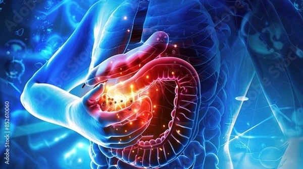 Fototapeta Peptic Ulcer: A Comprehensive Visual Guide to Symptoms, Causes, and Treatment Options