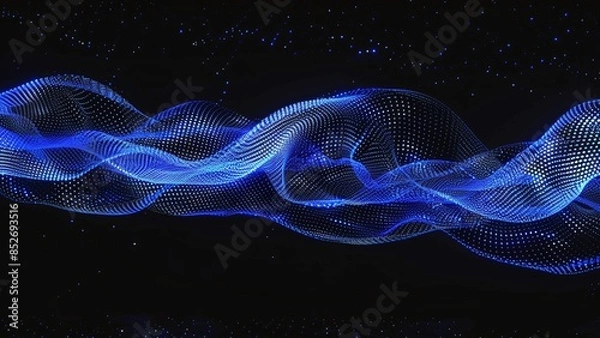 Fototapeta Blue Abstract Technology Theme Concept Background