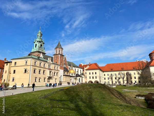 Obraz Traveling around Krakow, Poland. Walk through the ancient castle