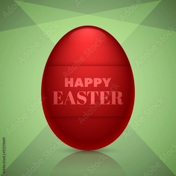 Obraz Happy easter egg design. Editable vector. Eps 10