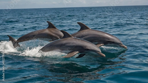 Obraz A Beautiful scene of sea animals 