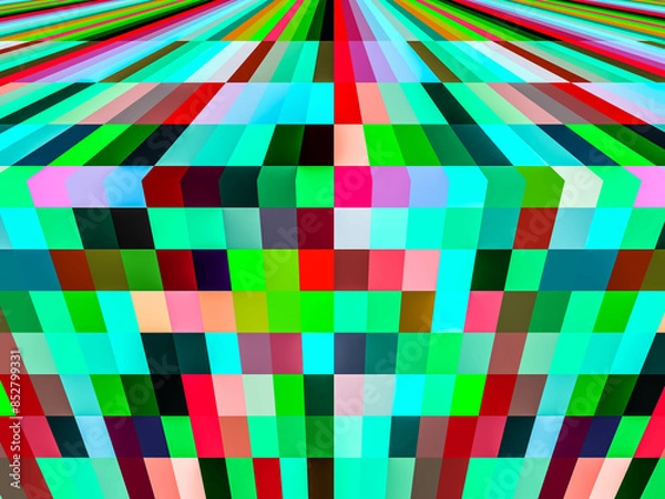 Fototapeta Abstract collage of colors. Beautiful abstract geometric style texture background for use at graphic design and wrapping paper.