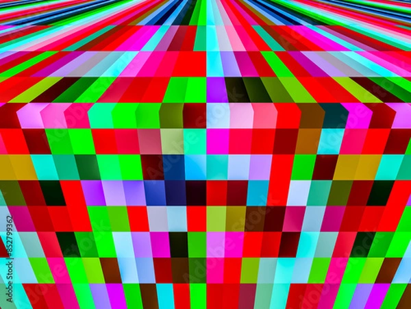 Fototapeta Abstract collage of colors. Beautiful abstract geometric style texture background for use at graphic design and wrapping paper.